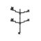Multibrackets M VESA Deskmount Officeline Quad asztali monitortartó, 4x15-30", monitoronként max. 8kg, fekete
