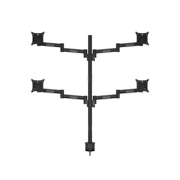   Multibrackets M VESA Deskmount Officeline Quad asztali monitortartó, 4x15-30", monitoronként max. 8kg, fekete