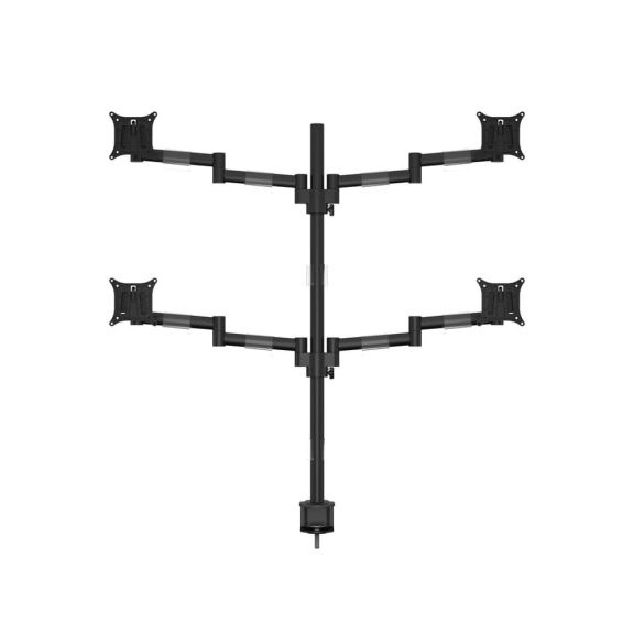 Multibrackets M VESA Deskmount Officeline Quad asztali monitortartó, 4x15-30", monitoronként max. 8kg, fekete
