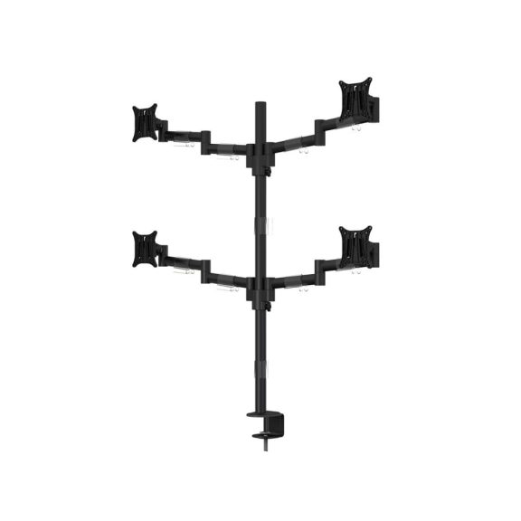 Multibrackets M VESA Deskmount Officeline Quad asztali monitortartó, 4x15-30", monitoronként max. 8kg, fekete