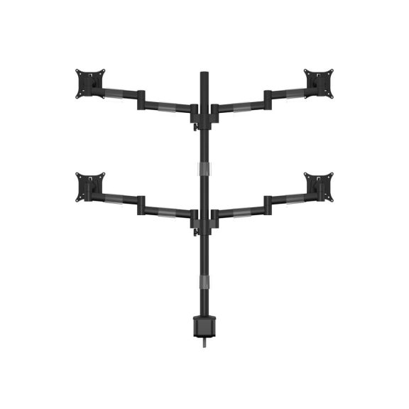 Multibrackets M VESA Deskmount Officeline Quad asztali monitortartó, 4x15-30", monitoronként max. 8kg, fekete