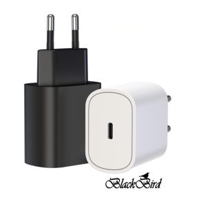   BLACKBIRD Hálózati Töltő 25W TR145 PD USB-C, Fekete (Gyári kivitel)