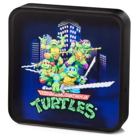   Numskull Teenage Mutant Ninja Turtles asztali 3D LED lámpa, falra szerelhető, akril - NS4309