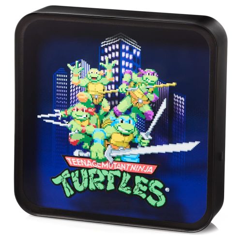 Numskull Teenage Mutant Ninja Turtles asztali 3D LED lámpa, falra szerelhető, akril - NS4309