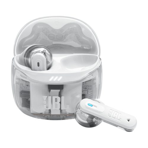 JBL Tune Flex 2 Ghost Edition fülhallgató, Bluetooth, ANC, 48 óra üzemidő, fehér