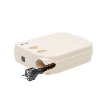   ROLEE M automata hosszabbító, 2db földeletlen aljzat + 2db USB aljzat, 4m, Gyöngyházfehér