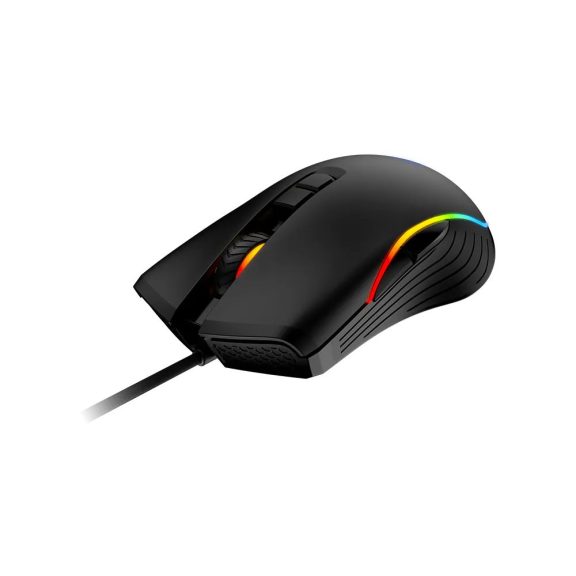 MSI FORGE GM300 vezetékes gamer egér, 7200 DPI, 7 gomb, RGB, fekete