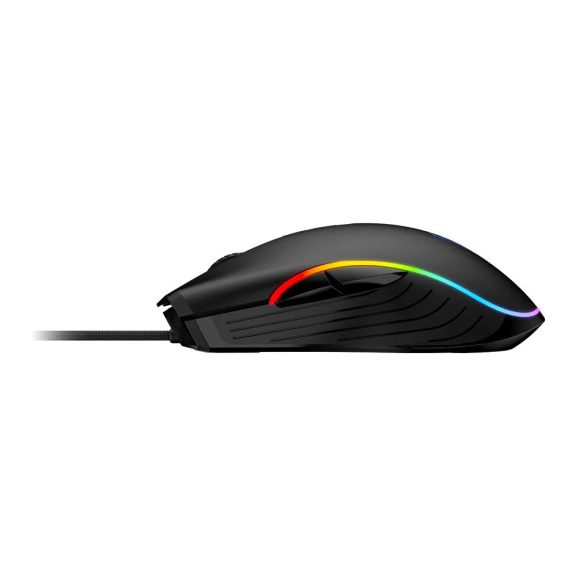 MSI FORGE GM300 vezetékes gamer egér, 7200 DPI, 7 gomb, RGB, fekete