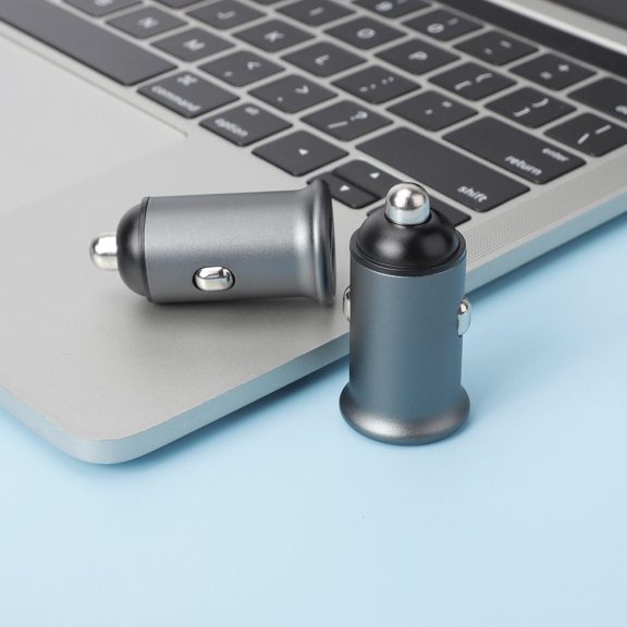 ColorWay CW-CHA029PD-GR autós gyorstöltő 38 W, USB-C Power Delivery, USB-A Quick Charge 3.0, szürke