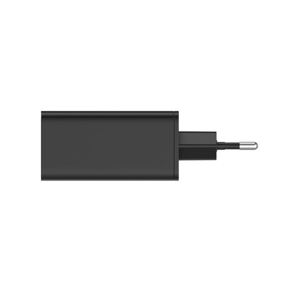 ColorWay CW-CHS039PD-BK GaN3 Pro hálózati gyorstöltő 65 W, 2x USB-C, USB-A, Power Delivery, fekete