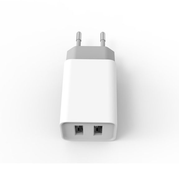 ColorWay CW-CHS015-WT hálózati USB töltő 2x USB-A, Auto ID, 10 W, fehér