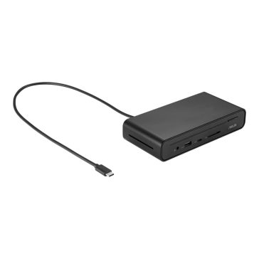   Asus Triple Display USB-C Dock DC300 dokkolóállomás, 3 kijelző támogatás, 90W PD, fekete