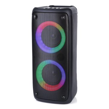   Media-Tech FUNBOX BT MT3181 Bluetooth hangszóró, 40W RMS, karaoke, mikrofonnal, RGB, fekete 