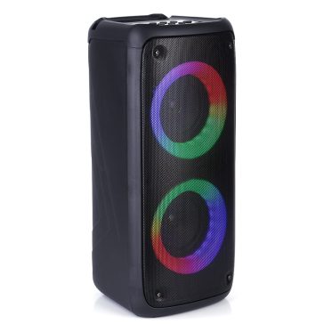   Media-Tech FUNBOX BT MT3181 Bluetooth hangszóró, 40W RMS, karaoke, mikrofonnal, RGB, fekete 