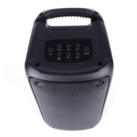 Media-Tech FUNBOX BT MT3181 Bluetooth hangszóró, 40W RMS, karaoke, mikrofonnal, RGB, fekete 
