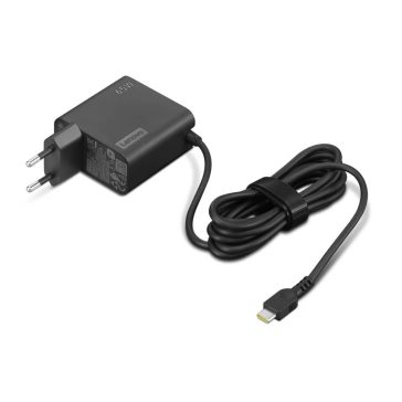   Lenovo 65W USB-C hálózati adapter, PD 3.0, 1.7m kábel, EU csatlakozó, fekete - 4X21L54610