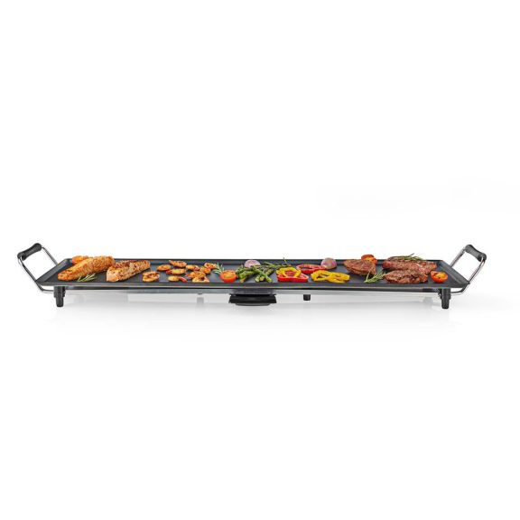 Nedis FCTE110EBK90 teppanyaki asztali grill 90x23 cm sütőfelülettel fekete színben.