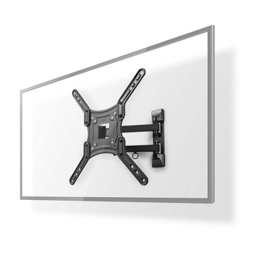 Nedis TVWM1530BK 23"-55"  LCD TV / monitor fali tartókonzol, maximum 30 kg, forgatható dönthető, 3 forgáspont