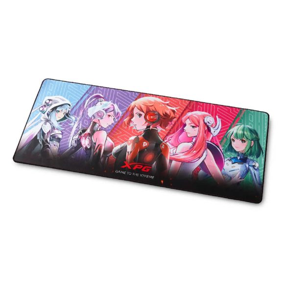 ADATA XPG Frontline XL Xtreme Saga 01 gamer egérpad, 90x40 cm, mikroszálas felület, csúszásmentes alap, mintás