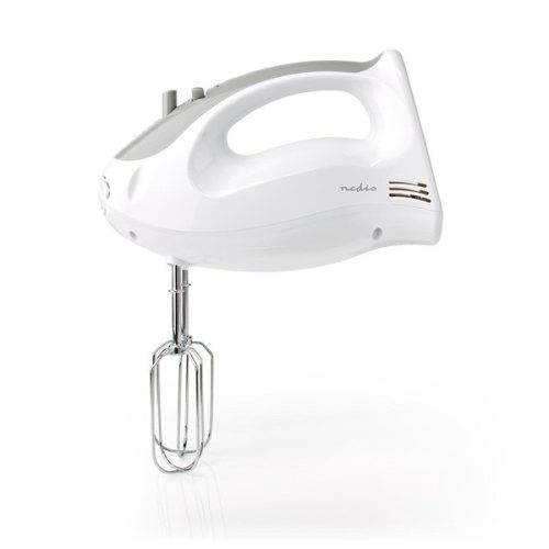 Nedis KAHM100CWT kézi mixer, 200 W, 5 sebességfokozat, turbófunkció, 2 dagasztóhorog / 2 habverő
