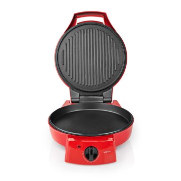   Nedis FCPM100FRD pizza sütő és grill, 30 cm átmérő, állítható hőfokszabályzó, 1800 W 