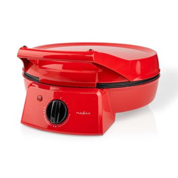   Nedis FCPM100FRD pizza sütő és grill, 30 cm átmérő, állítható hőfokszabályzó, 1800 W 