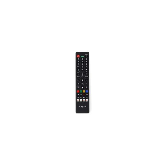 Nedis TVRC45PASHBK Panasonic/Sharp helyettesítő távirányító, előreprogramozott, Netflix/Prime/Disney+/Rakuten/YouTube gombokkal, fekete 