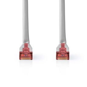 Nedis CCGL85220GY10 CAT6 hálózati kábel, 1 méteres, szürke, aranyozott RJ45 csatlakozókkal