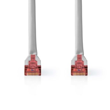 Nedis CCGL85220GY100 CAT6 hálózati kábel, 10 méteres, szürke, aranyozott RJ45 csatlakozókkal