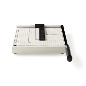 Nedis PACU110A4 papírvágó gép, A4-es méret, fém kés, fekete-fehér