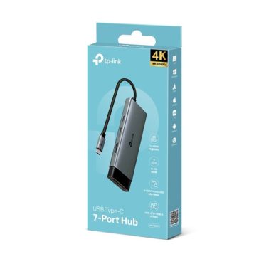   TP-LINK USB Type-C HUB 7 portos 1xHDMI + 1xPD 100W +1xUSB-C + 2xUSB +1xSD + 1xMicro SD, UH7020C