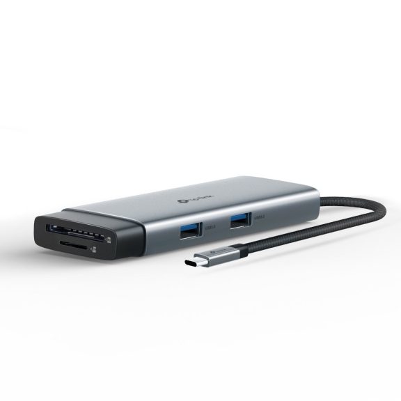 TP-Link USB-C hub, 7 az 1-ben, HDMI 4K 60 Hz, 100 W PD, SD/microSD kártyaolvasó - UH7020C