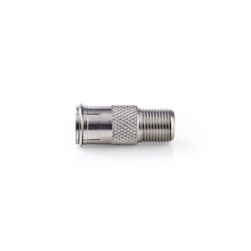   Nedis CSGP41956ME műholdas és antenna adapter, 10 db, F Férfi Gyors, F Nő,  Nikkelezett, 75 Ohm,  Egyenes, Fém, Ezüs