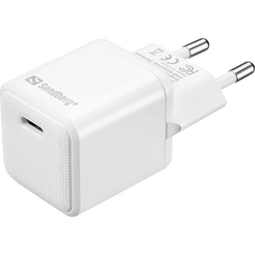 SANDBERG Hálózati töltő, USB-C AC Charger PD 20W Saver