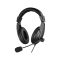 Sandberg Saver MiniJack Headset Large vezetékes fejhallgató, mikrofon, 3,5 mm-es jack, fekete