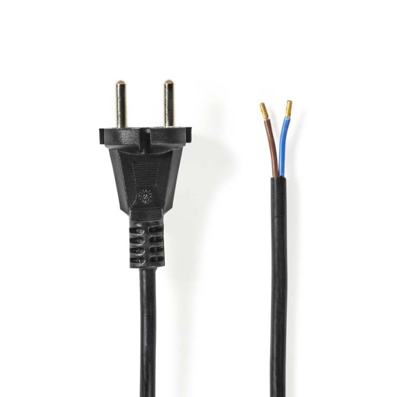 Nedis CEGL11940BK100 10 méteres fekete PVC porszívó tápkábel CEE 7/17 csatlakozóval.