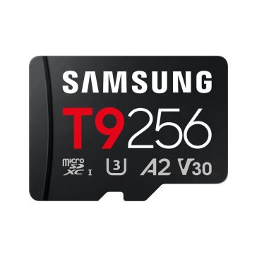   Samsung T9 microSDXC UHS-I memóriakártya, 256GB, U3, V30, A2, nagy sebesség - MB-MH256T/WW
