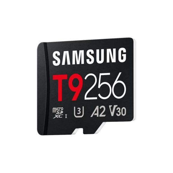 Samsung T9 microSDXC UHS-I memóriakártya, 256GB, U3, V30, A2, nagy sebesség - MB-MH256T/WW