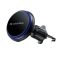 ColorWay CW-CHMW041Q-BK MagSafe autós telefontartó 15 W vezeték nélküli töltéssel, 360° forgatható, fekete