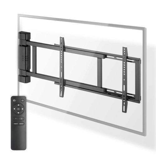 Nedis Motoros Fali TV-Konzol 32–75" – Forgatható, Távirányítós, 50 kg-ig - TVWM5860BK
