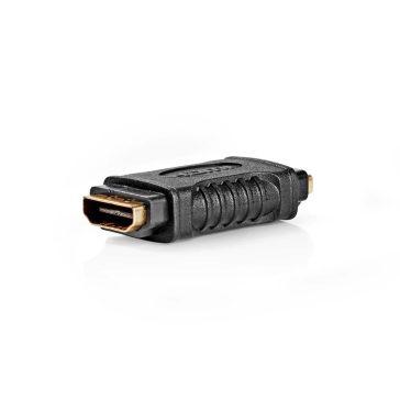   Nedis HDMI adapter, HDMI anya - HDMI anya, 4K 30Hz, aranyozott csatlakozó, fekete
