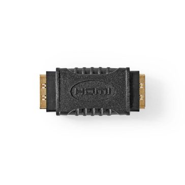   Nedis HDMI adapter, HDMI anya - HDMI anya, 4K 30Hz, aranyozott csatlakozó, fekete