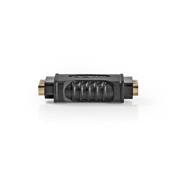 Nedis HDMI adapter, HDMI anya - HDMI anya, 4K 30Hz, aranyozott csatlakozó, fekete