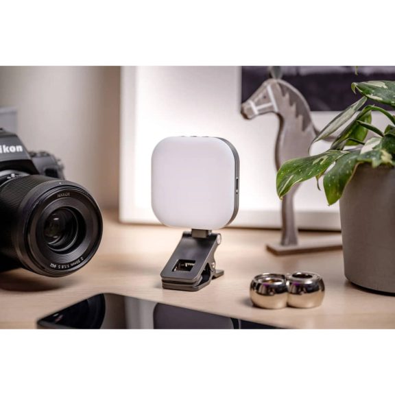 Newell Sunny LED lámpa okostelefonhoz, MagSafe, 3 fénymód, állítható fényerő, fekete