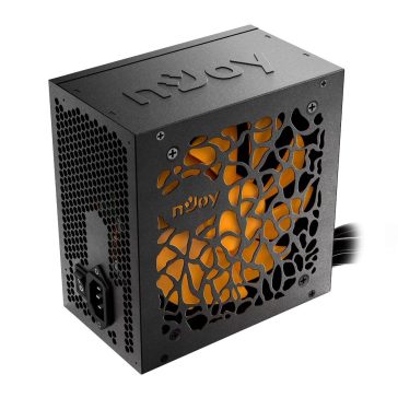   Njoy Titan+ 550 ATX tápegység, 550 W, 80 PLUS Bronze, 120 mm ventilátor, fekete