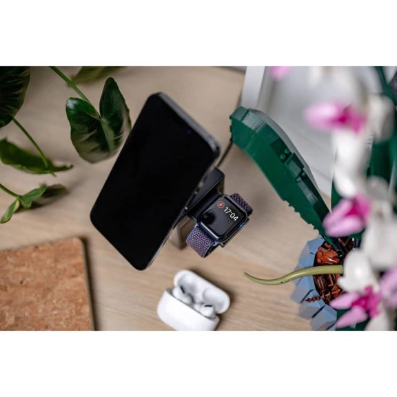 Newell induOne MagPlay vezeték nélküli töltőállomás, MagSafe, Bluetooth hangszóró, RGB kijelző, fekete