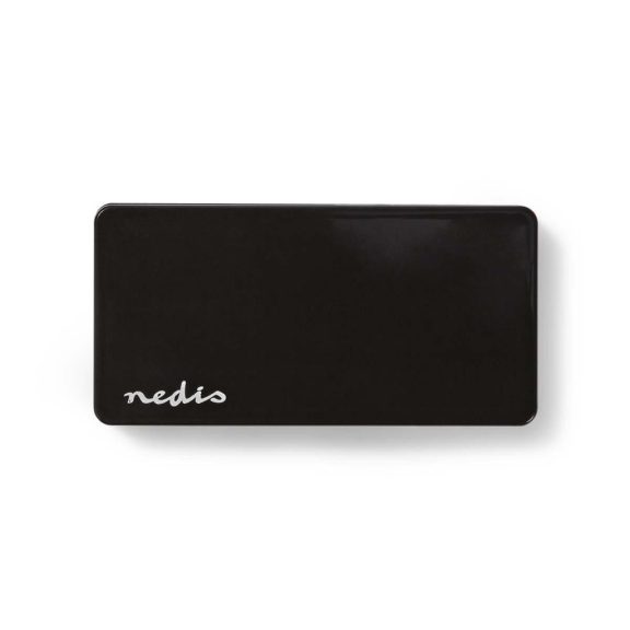 Nedis UHUBU2730BK 7 portos USB 2.0 hub külső tápellátással, fekete kivitelben