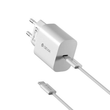   Devia Smart Series hálózati töltő, GaN, 30W, Power Delivery, USB-C, fehér 
