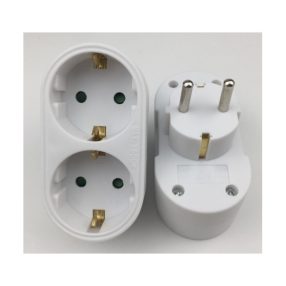   BLACKBIRD Hálózati Dugalj elosztó 250V, Max:3500W 2x16A/250V GZB02 gyerekvédelem, Fehér