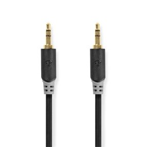   Nedis CABW22000AT50 sztereo audió kábel 3,5mm sztereo jack dugó - dugó,  aranyozott,  5 m
